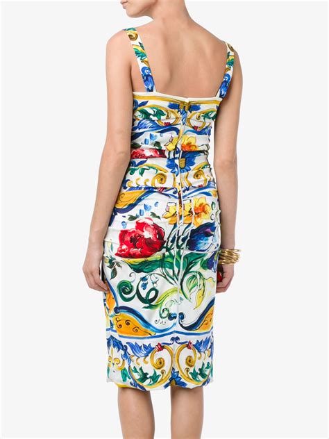 dolce gabbana maiolica dress